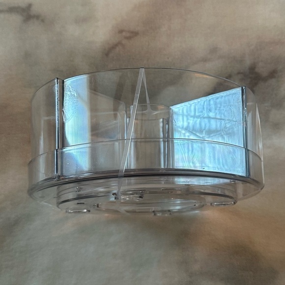 🆕 Acrylic rotating storage bin removable inserts NWT - Picture 3 of 6